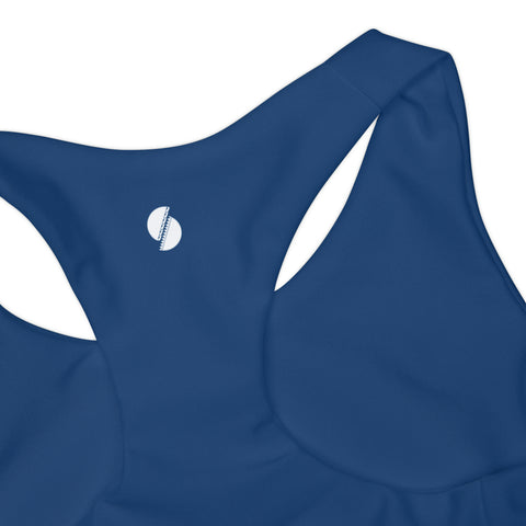 Meadow Retro Indigo Blue Kid/Tween Two Piece Swimsuit (solid colour)