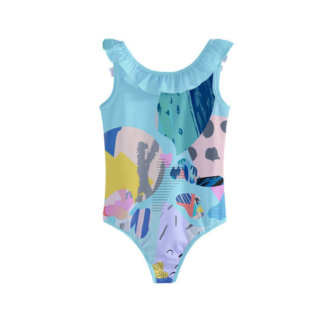 Angel Kid/Tween frilly full swimsuit