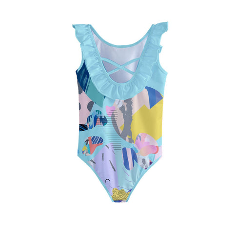 Angel Kid/Tween frilly full swimsuit