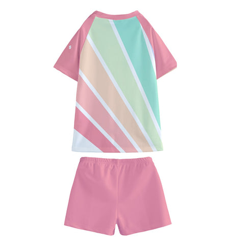 Willow Kid/Tween swim t-shirt and shorts set