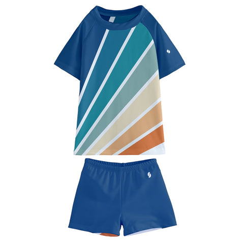 Meadow Kid/Tween swim t-shirt and shorts set