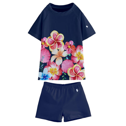 Roxy Kid/Tween swim t-shirt and shorts set