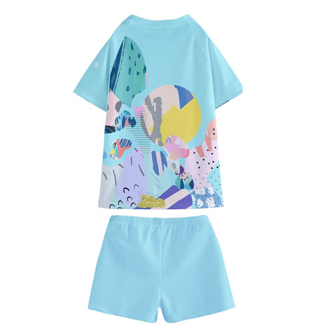 Angel Kid/Tween swim t-shirt and shorts set