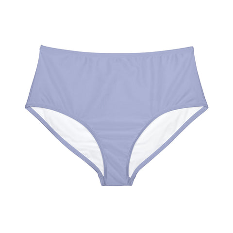 Summer Pastel Purple High-Waist Hipster Bikini Bottom