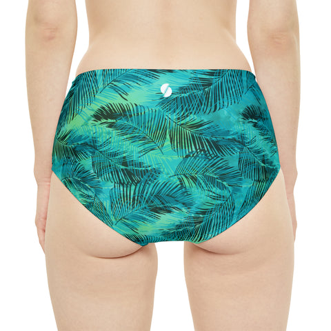 Into The Greens High-Waist Hipster Bikini Bottom