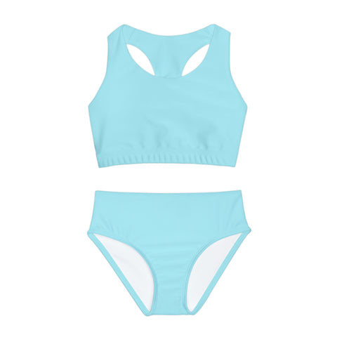 Angel Blue Kid/Tween two-piece swimsuit (solid colour)