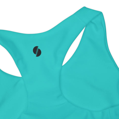 Oakley Neon Blue Kid/Tween Two Piece Swimsuit (solid colour)
