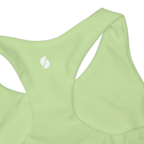 Pepper Soft Green Kid/Tween Two Piece Swimsuit (solid colour)