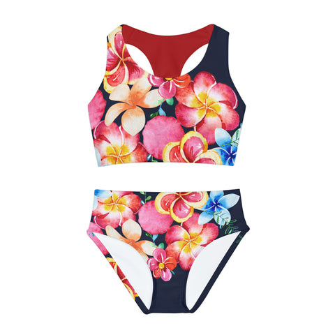 Roxy Bright Floral Kid/Tween Two Piece Swimsuit