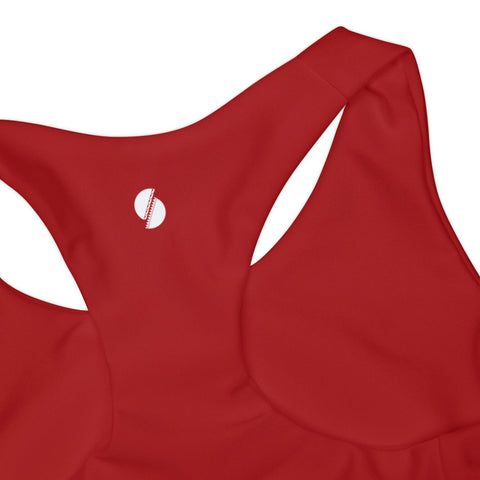 Roxy Red Kid/Tween Two Piece Swimsuit (solid colour)