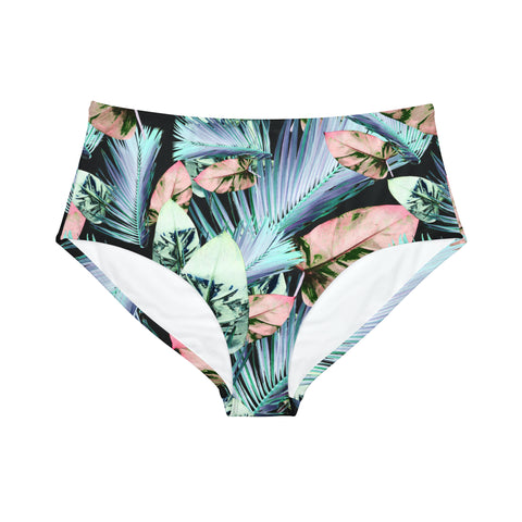 Striped Jungle High-Waist Hipster Bikini Bottom