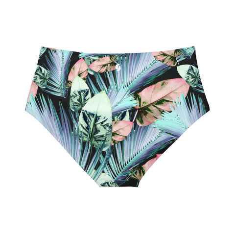 Striped Jungle High-Waist Hipster Bikini Bottom