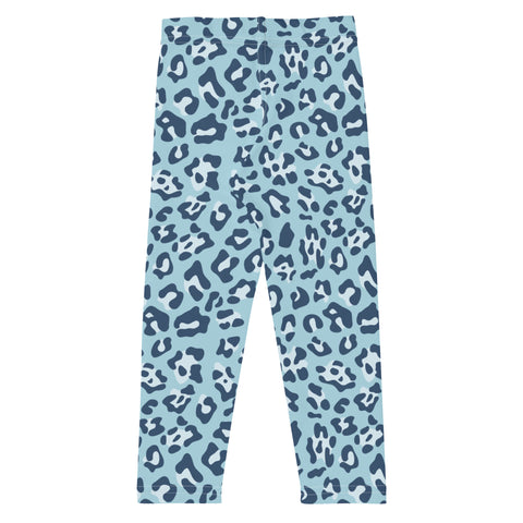 Prince Blue Leopard kid leggings