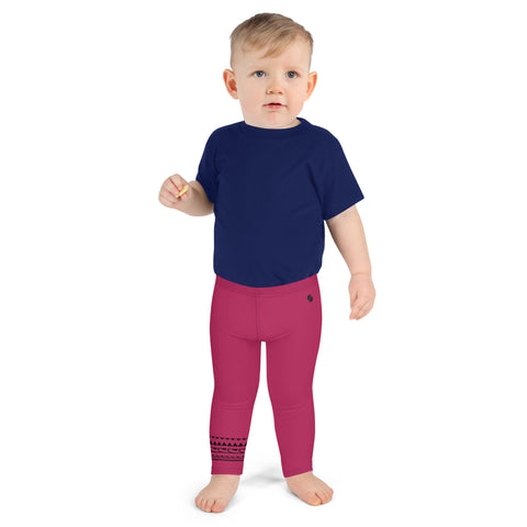 Toby Pink Maroon kid leggings