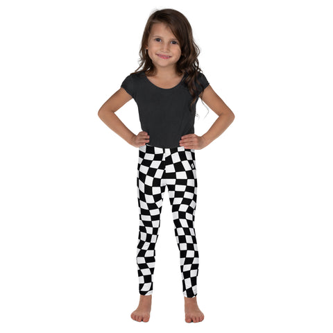 Scout Black & White Checkered kid leggings