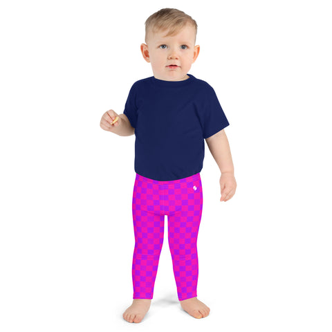 Nova Cerise & Purple Blue Checkered Board kid leggings