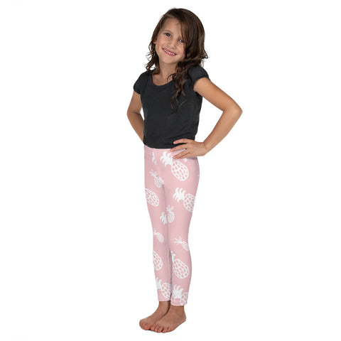 Poppie Light Pink Pineapple kid leggings