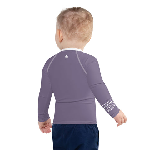 Elli Raisin Lilac kid long-sleeve rash guard swim top