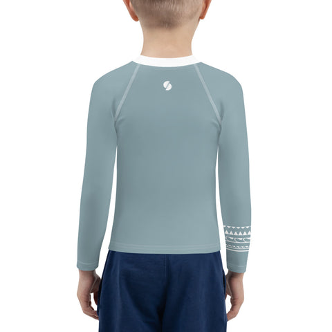 Otis Dirty Teal kid long sleeve rash guard swim top