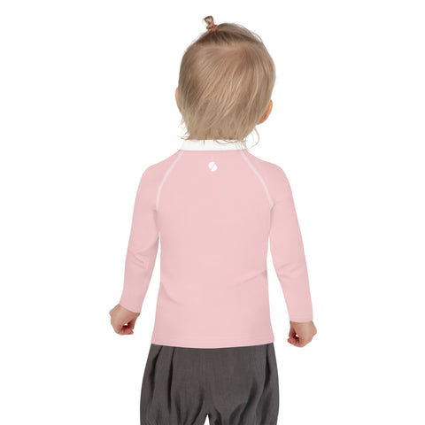 Poppie & Rosie Light Pink kid long sleeve rash guard swim top