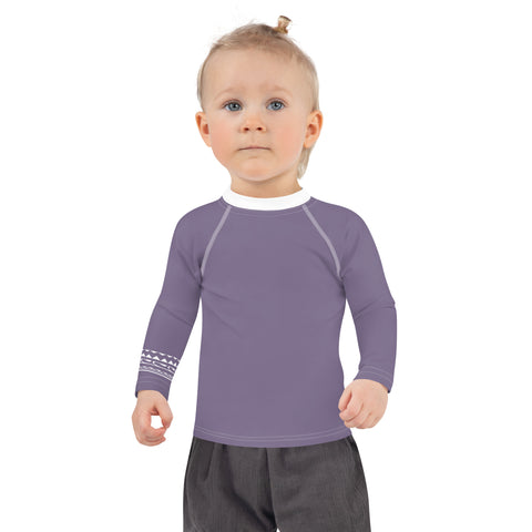 Elli Raisin Lilac kid long-sleeve rash guard swim top