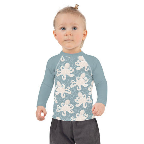 Otis Octopus kid long sleeve rash guard swim top