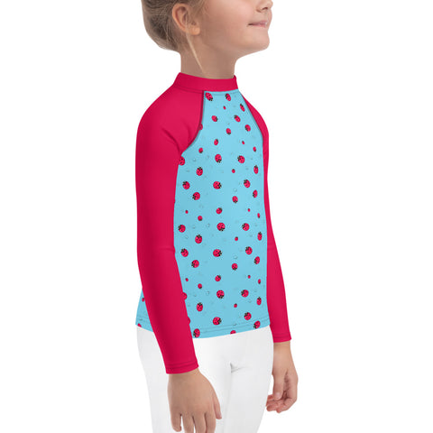 Betty Ladybugs & Raindrops kid long-sleeve rash guard top