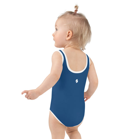 Meadow Retro Indigo Blue kid full swimsuit