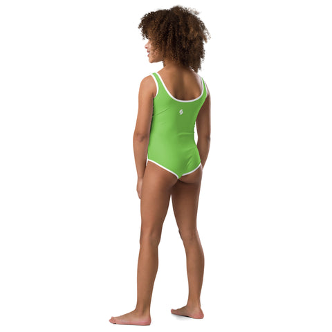 Lime Green kid full swimsuit