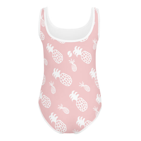 Poppie Light Pink Pineapple kid full swimsuit