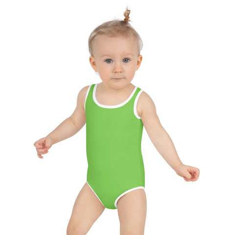 Lime Green kid full swimsuit