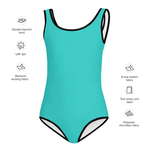 Oakley Neon Blue kid full swimsuit