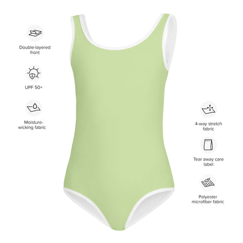 Pepper Light Green kid full swimsuit