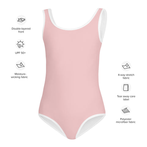 Poppie & Rosie Light Pink kid full swimsuit