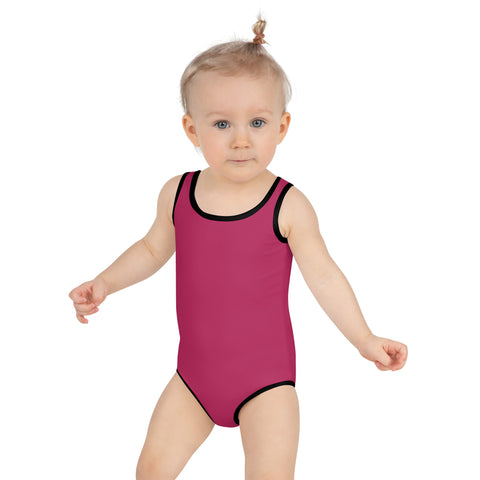 Toby Pink Maroon kid full swimsuit