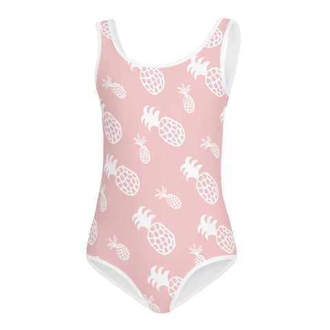 Poppie Light Pink Pineapple kid full swimsuit