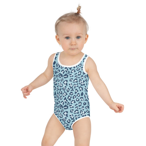 Prince Blue Leopard kid full swimsuit