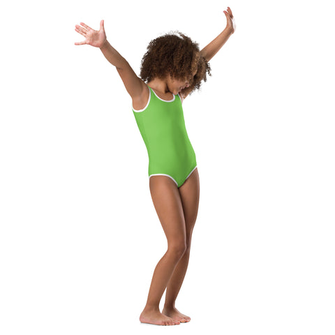 Lime Green kid full swimsuit