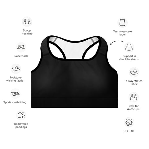 Solid Black bralette top