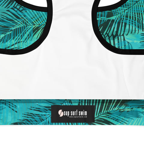 Into The Greens tropical bralette top