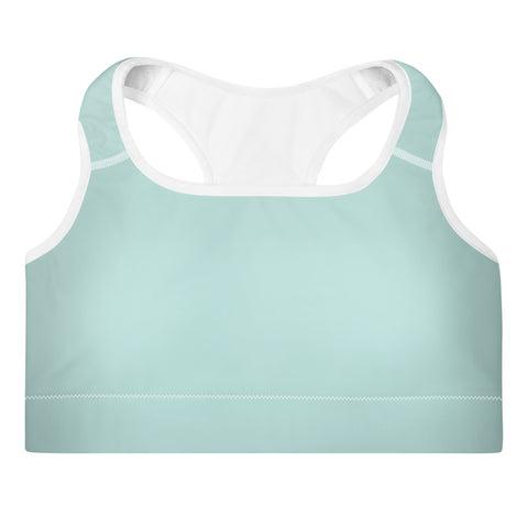 Sunny Hibiscus bralette top (solid light blue-green)