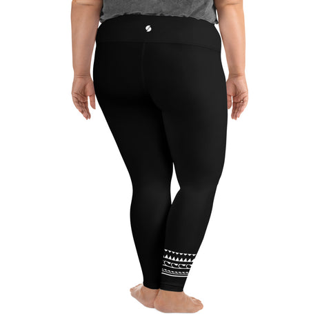 Solid Black plus size leggings