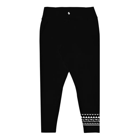 Solid Black plus size leggings