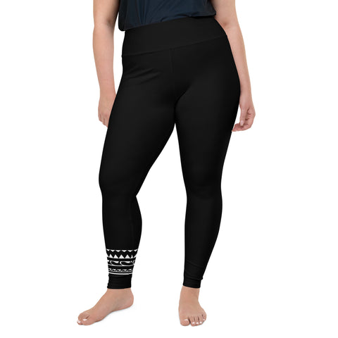 Solid Black plus size leggings