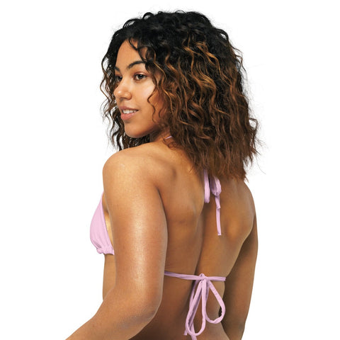 Summer Pastel Pink string bikini top