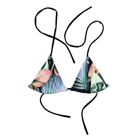 Striped Jungle string bikini top