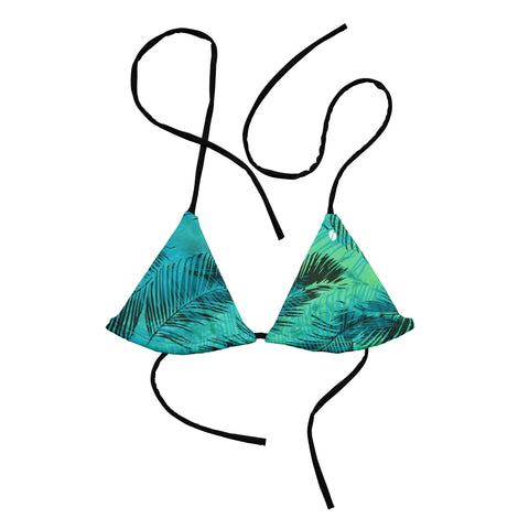 Into The Greens tropical string bikini top