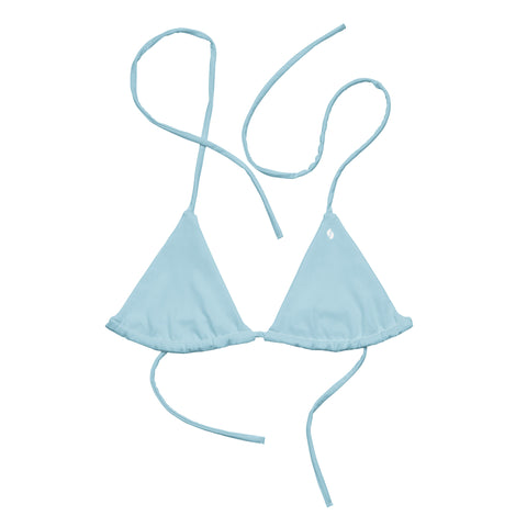 Summer Pastel Blue string bikini top