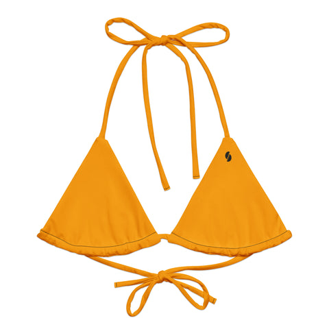 Summer Bright Orange string bikini top