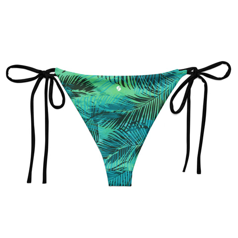 Into The Greens tropical string bikini bottom